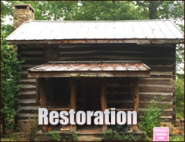 Historic Log Cabin Restoration  Roanoke City, Virginia